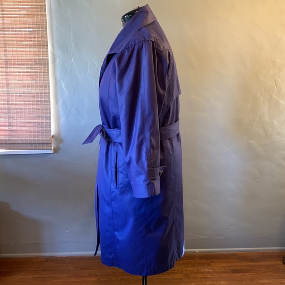 London Fog Purple Raincoat * 14 Petite - Picture 3 of 16